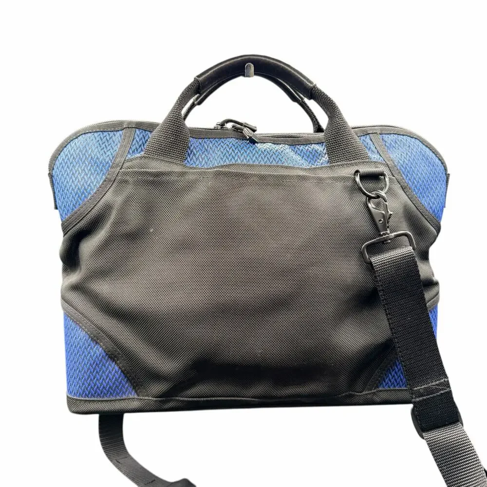 WaterField Designs Black Blue Laptop Bag Messenger Briefcase SF Made